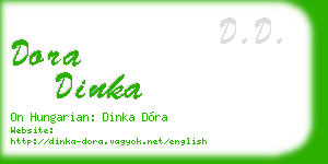dora dinka business card